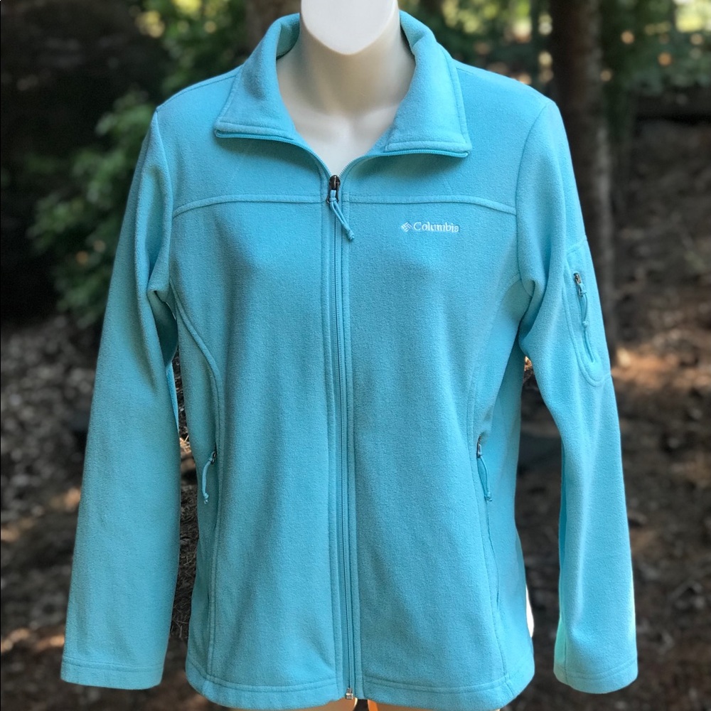 EUC Columbia Fleece Unlined Zip Jacket - SM
